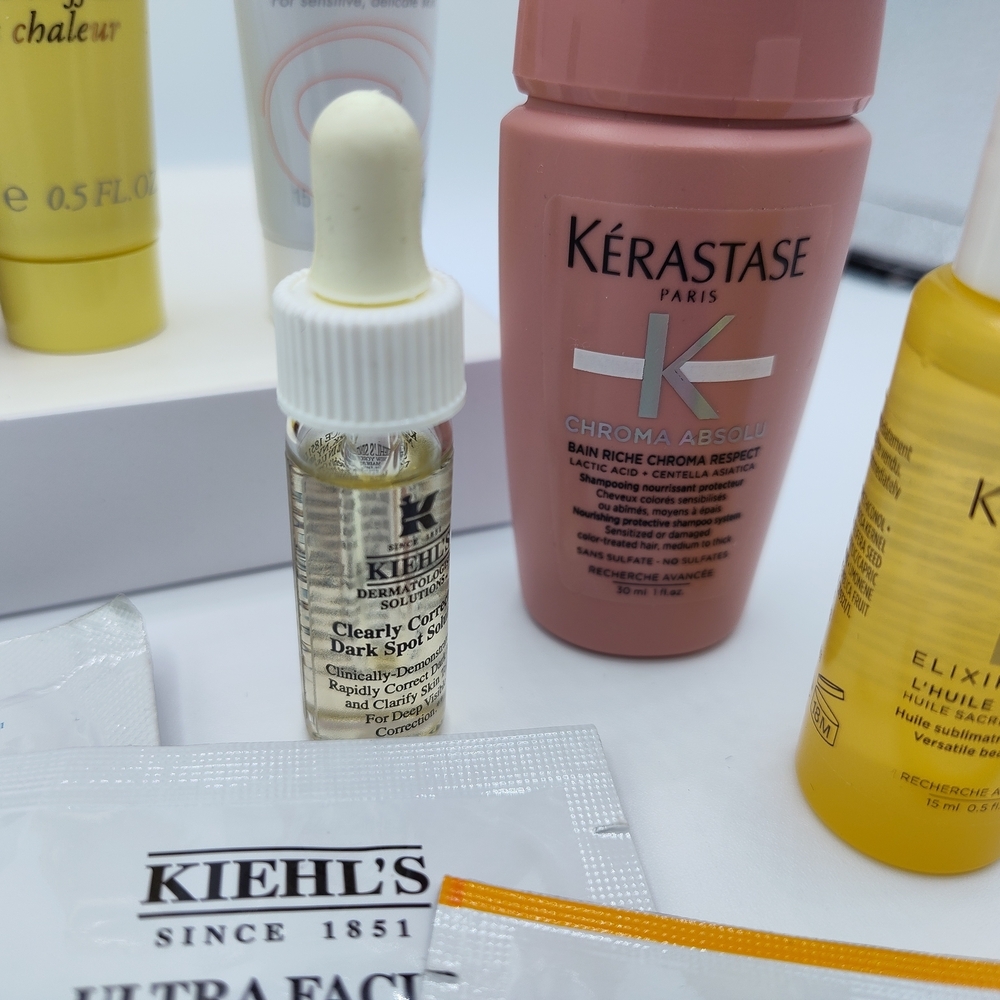 Giorgio Armani Velvet Beauty Bag,  Kiehl’s Oribe Kerastase Tata Harper Samples - Picture 7 of 9